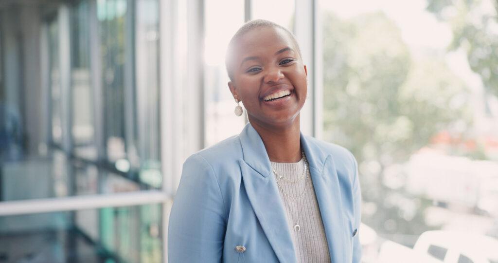 Professional woman smiling