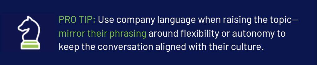 pro tip about using the company language