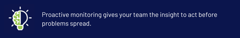 Proactive Monitoring Gives Insight to Act Before Problems Spread