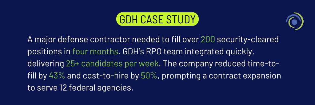 GDH case study about a major defense contractor
