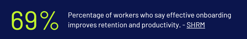 pro tip about effective onboarding improving retention and productivity