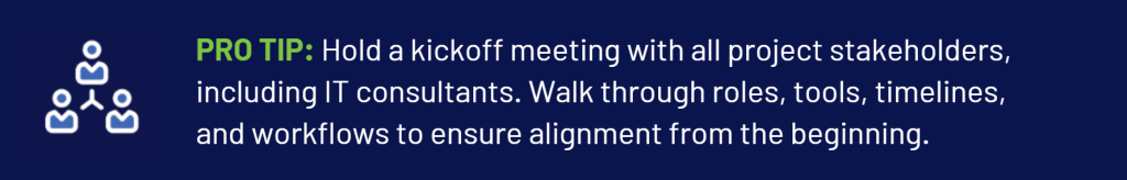 pro tip about holding meetings to ensure alignment from the beginning