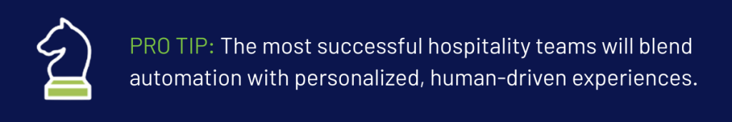 pro tip about making hospitality teams successful