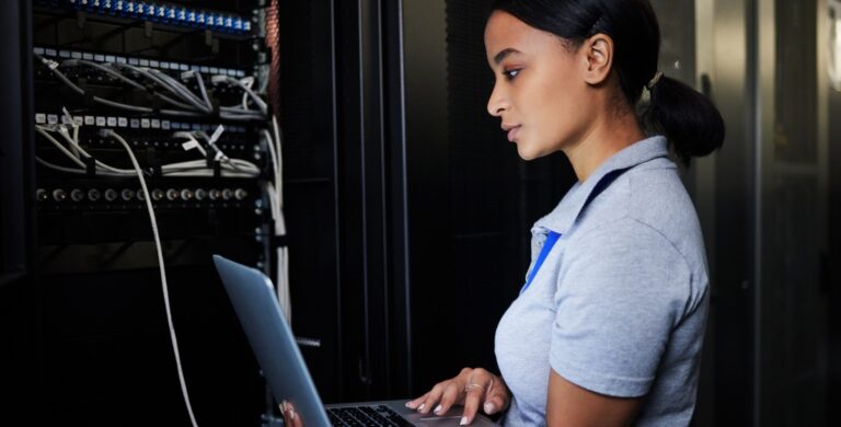 GDH earns CMMC Level 2 certification with IT professional in data center