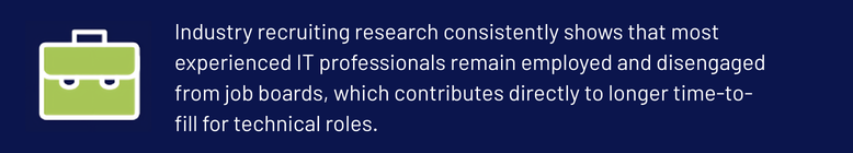 Experienced IT pros stay employed and disengaged from job boards