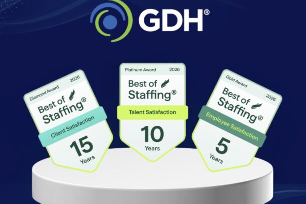 GDH 2026 Best of Staffing awards for client, talent, and employee satisfaction