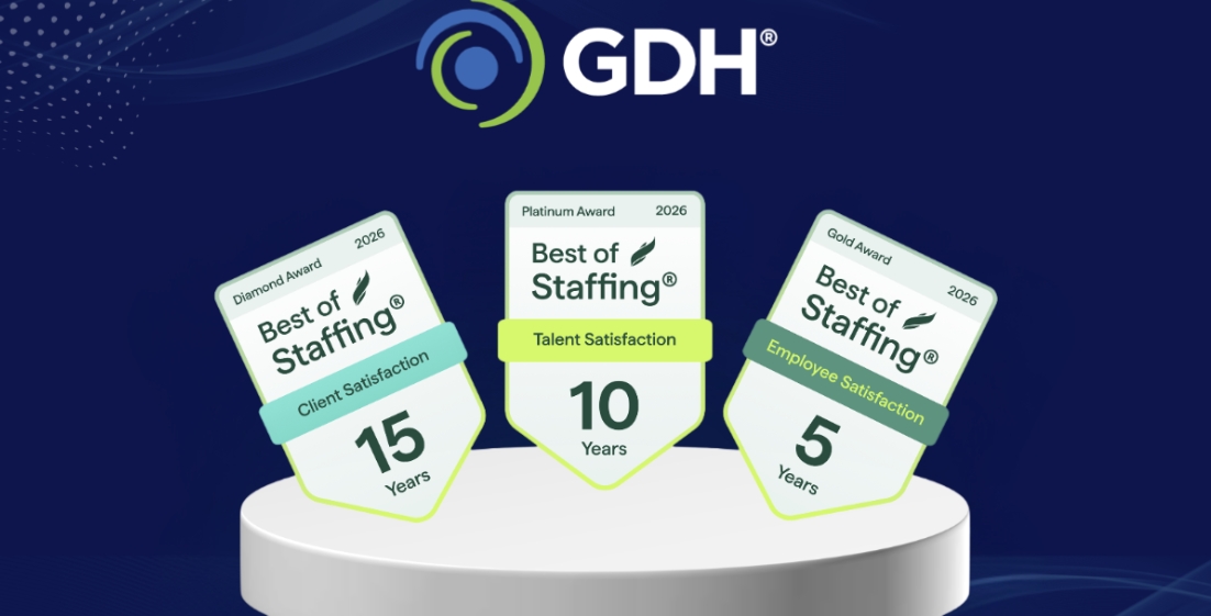 GDH 2026 Best of Staffing awards for client, talent, and employee satisfaction