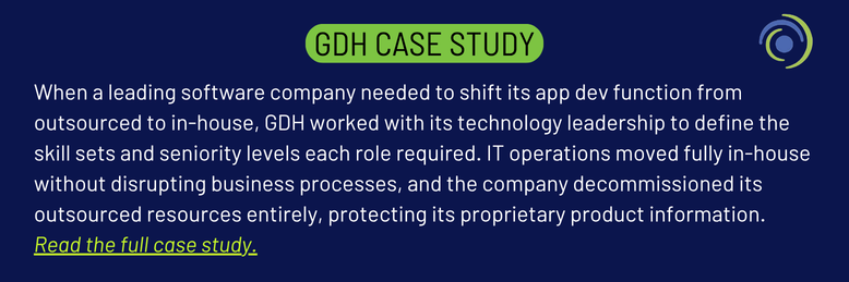 GDH case study: helping a software company shift app dev fully in-house